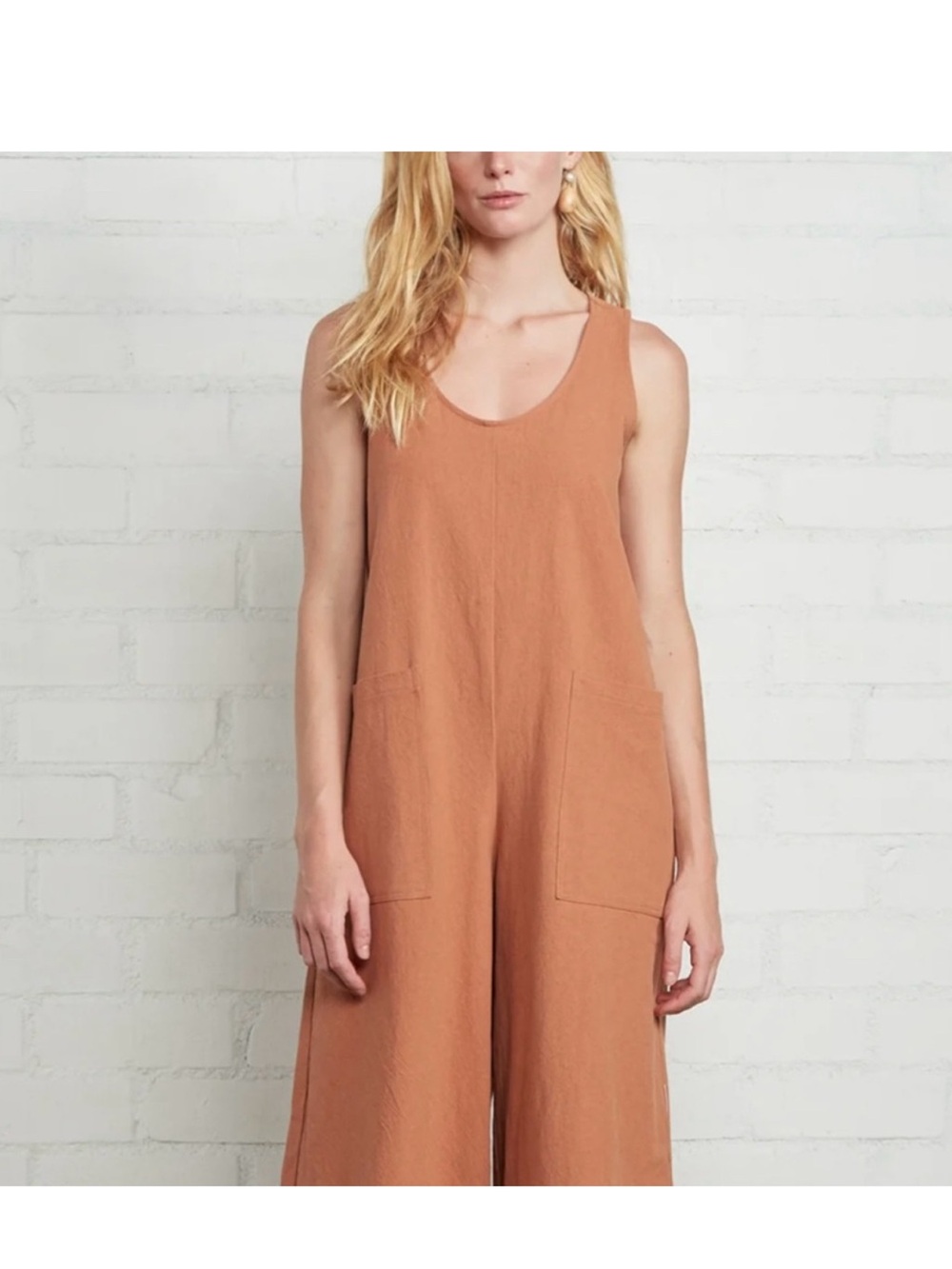NEW RACHEL PALLY LC REMY jumpsuit in Auburn Small Linen Blend